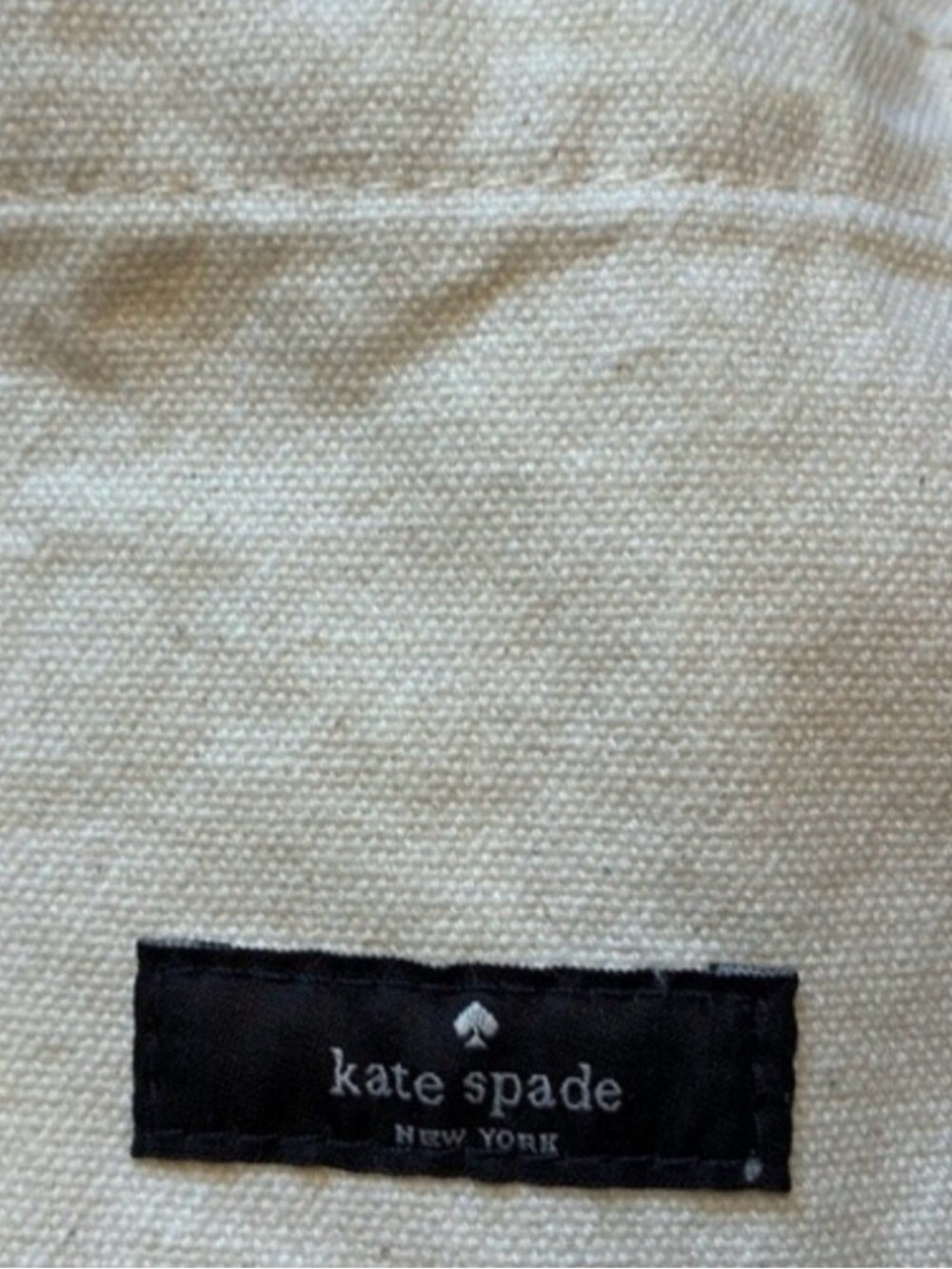 NWOT Kate Spade Typography Graphic Canvas Tote Bag - Picture 4 of 4